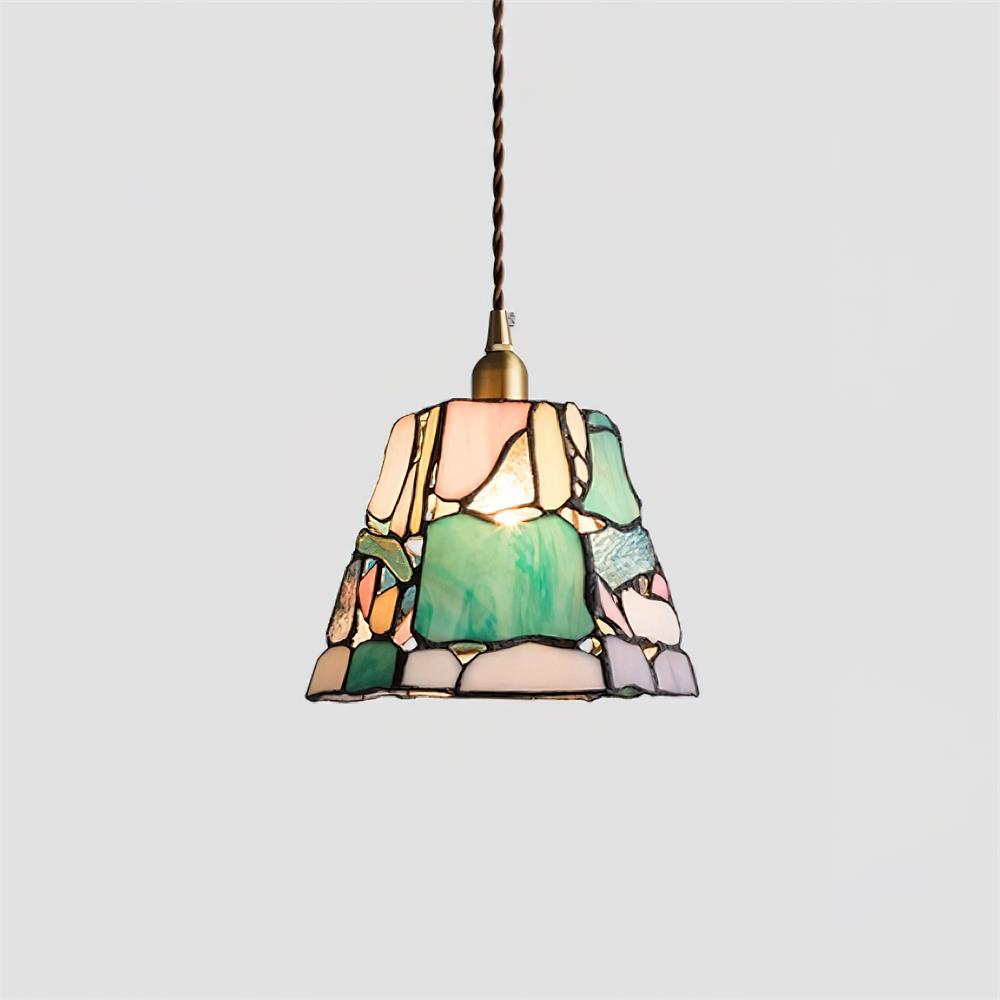 Fira Tiffany-Style Stained Glass Pendant Light