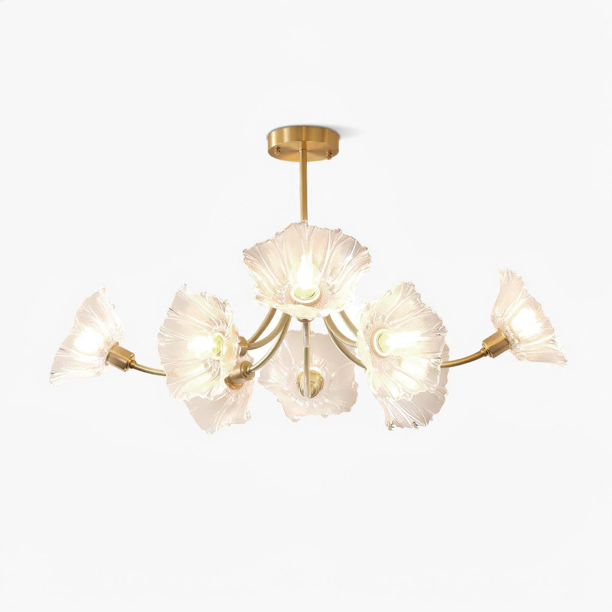Glenwell Flower Glass Chandelier