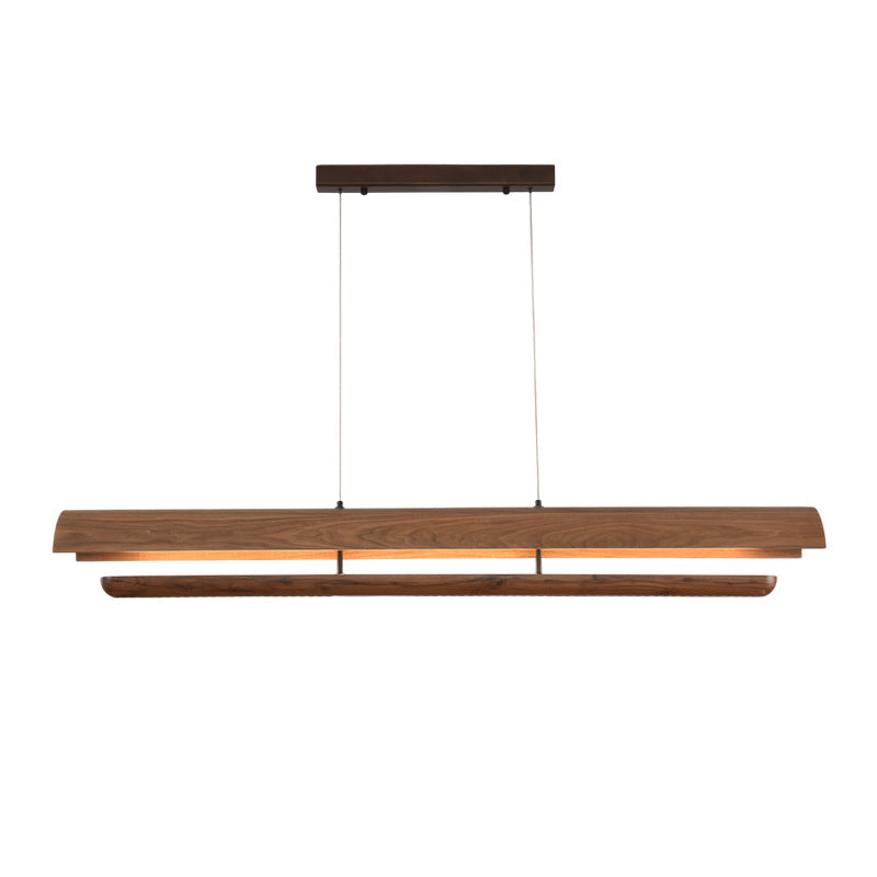 Rinireon wood Linear Chandelier