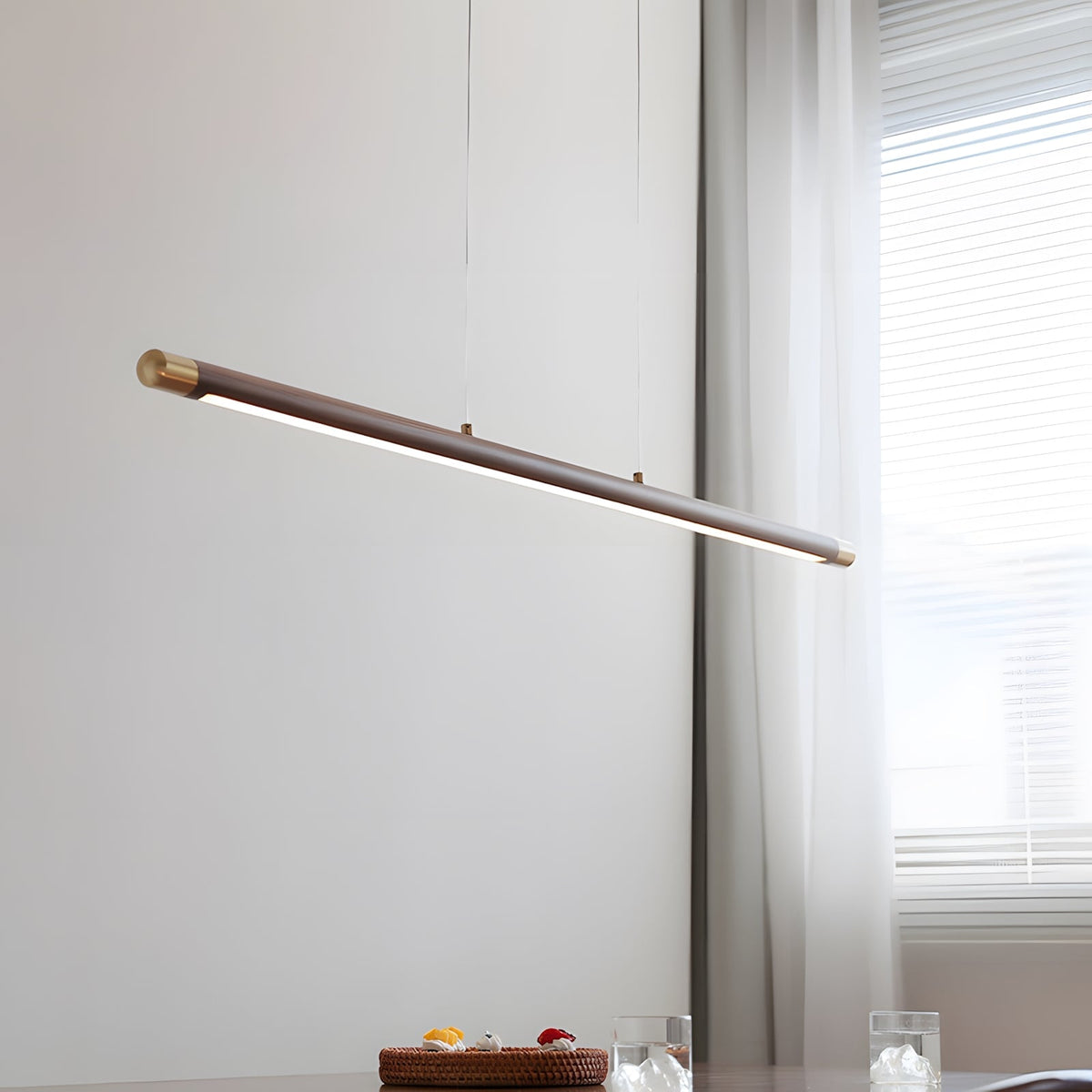 Dash Wood Linear Pendant Light