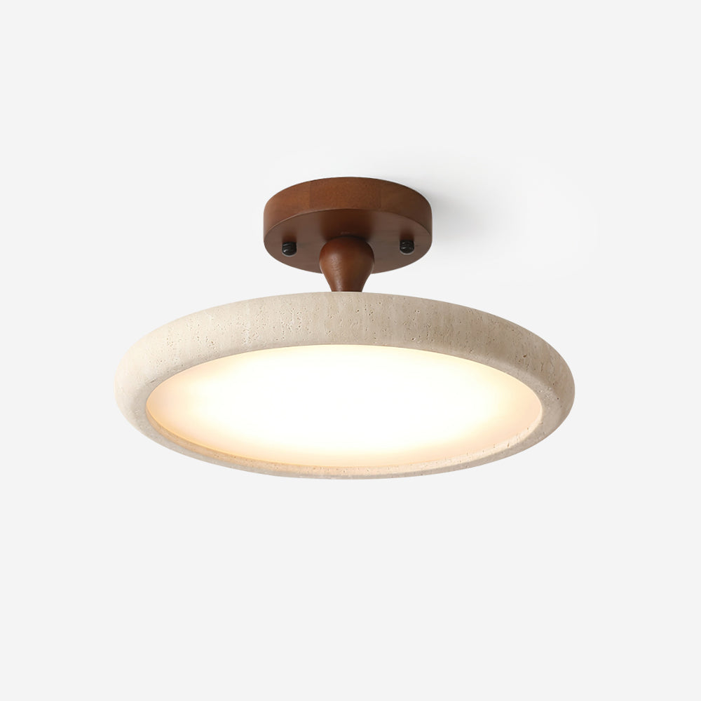 Luvia Ceiling Light Semi Flush Travertine