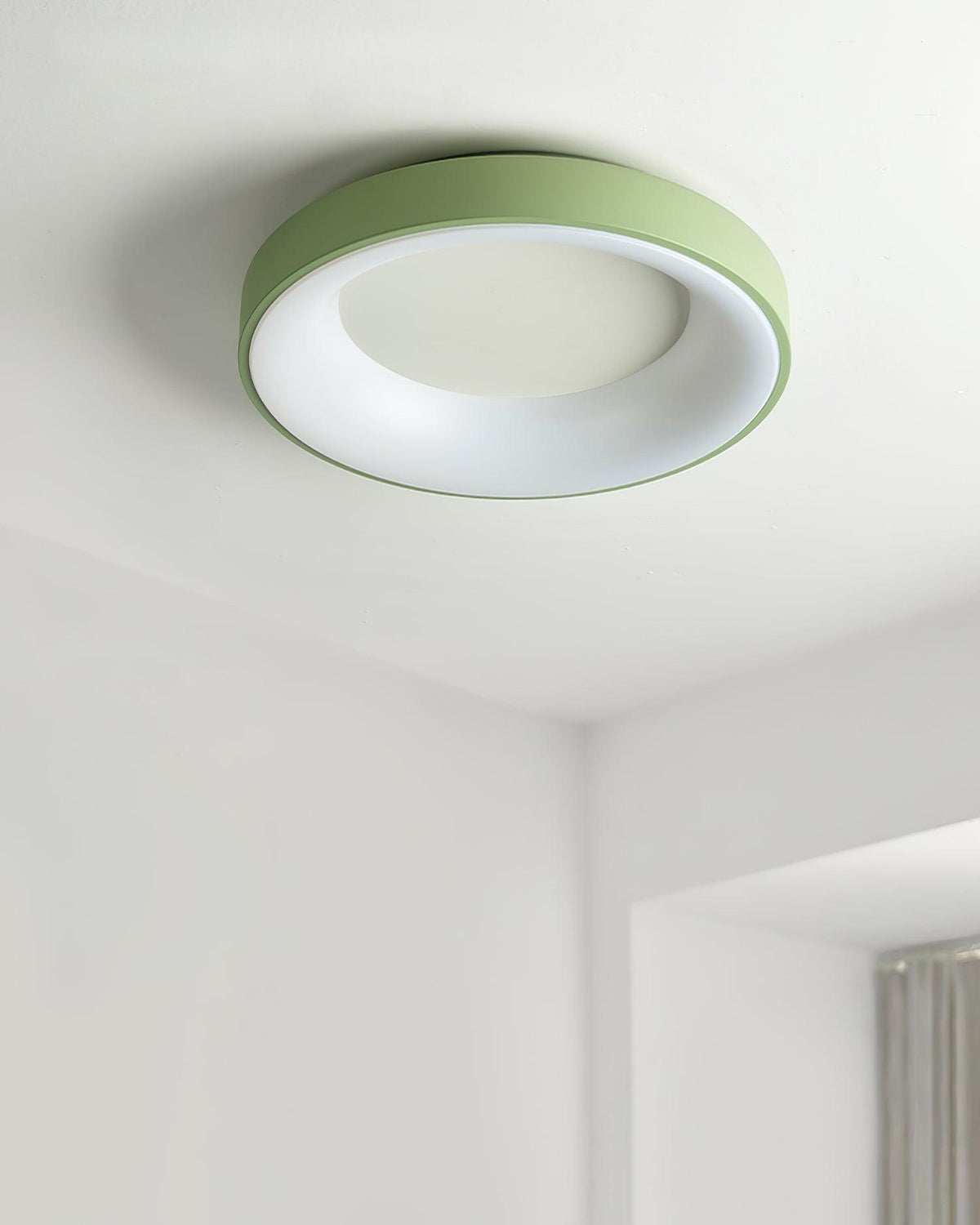 Jareth Ceiling Light Iron Contemporary Green Shade