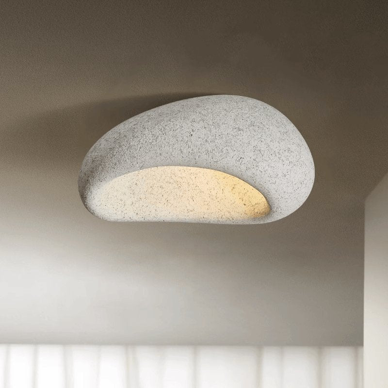 Rivenira Ceiling Lamp with Japanese Wabi-Sabi Moon