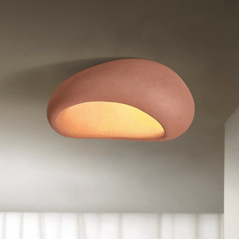 Rivenira Ceiling Lamp with Japanese Wabi-Sabi Moon