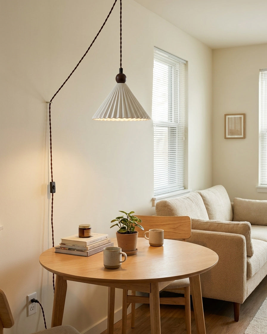 Viola Ceramics Plug In Pendant Light