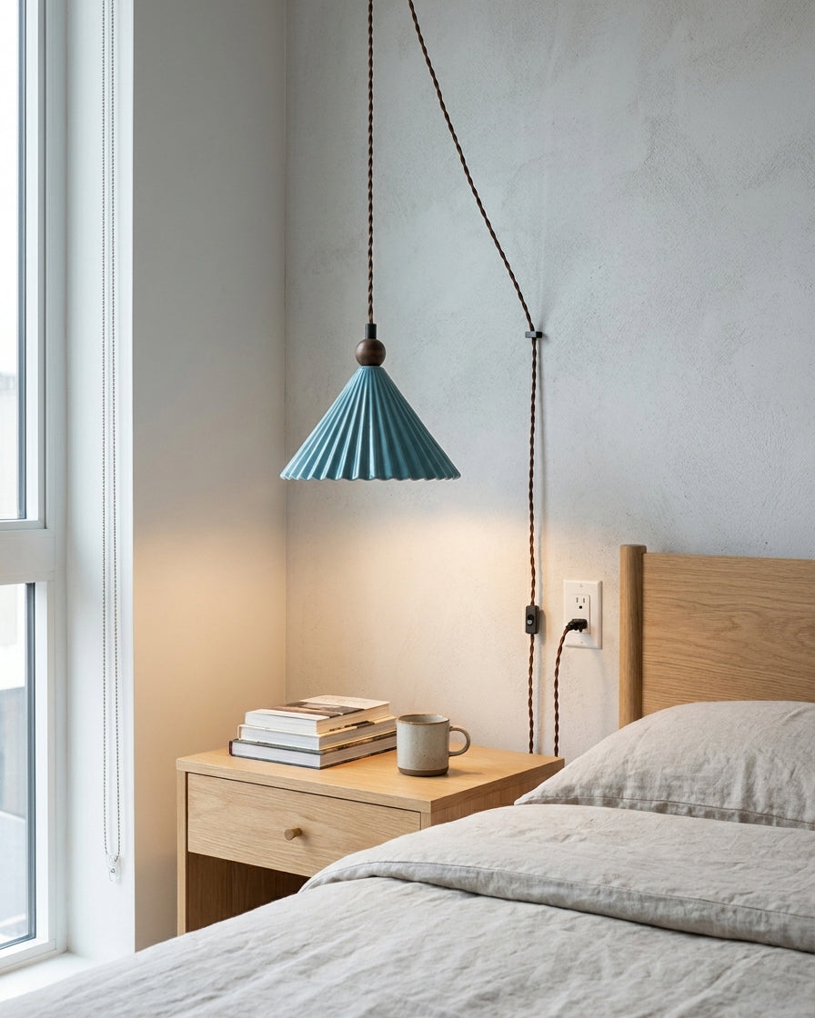 Viola Ceramics Plug In Pendant Light