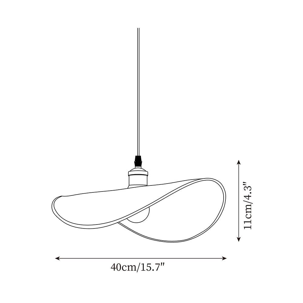 Mirelle Pendant Lamp Linen Fabric Shade Wood Minimalist