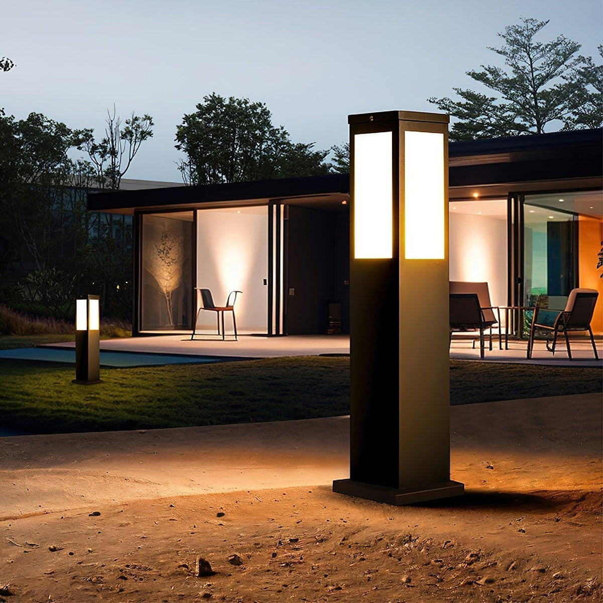 Saponed Bollard Solar Outdoor Light