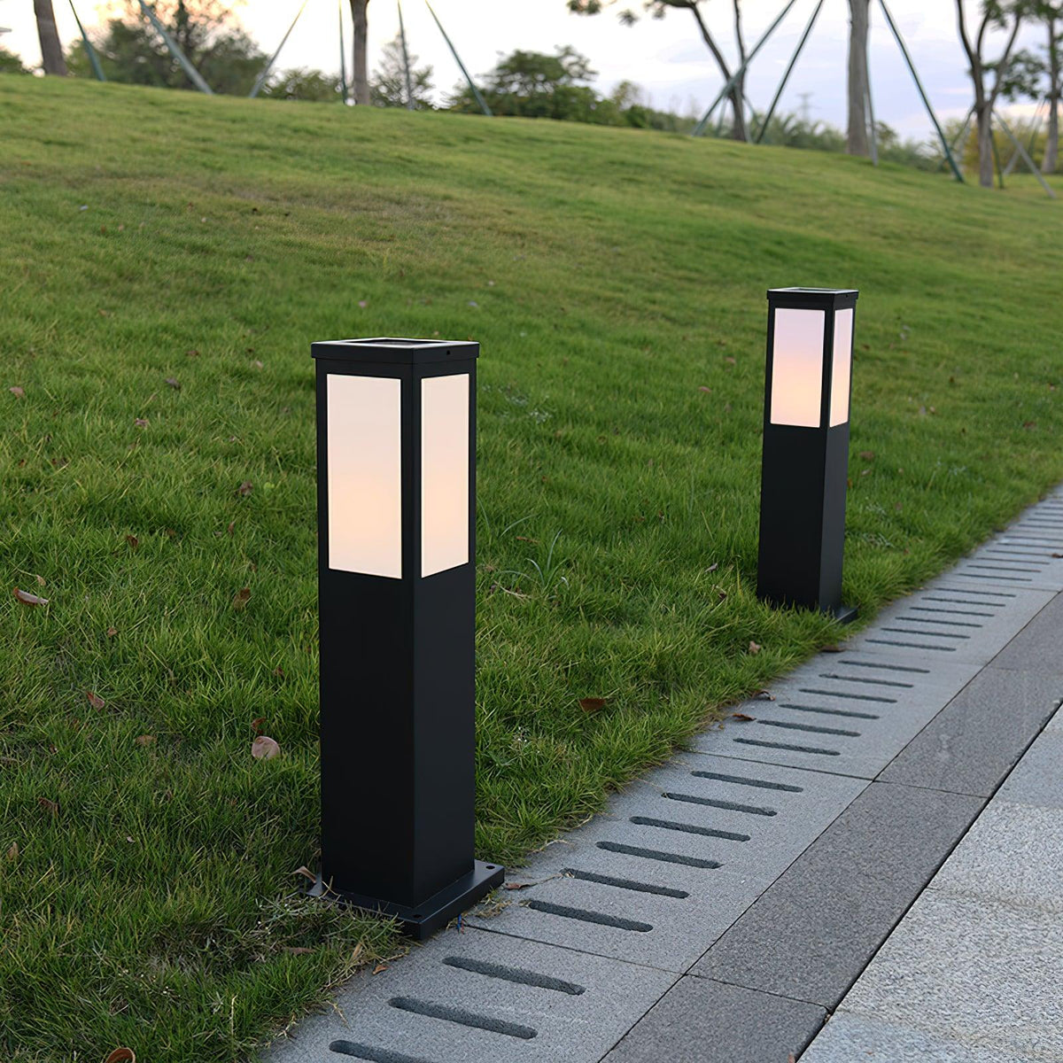 Saponed Bollard Solar Outdoor Light