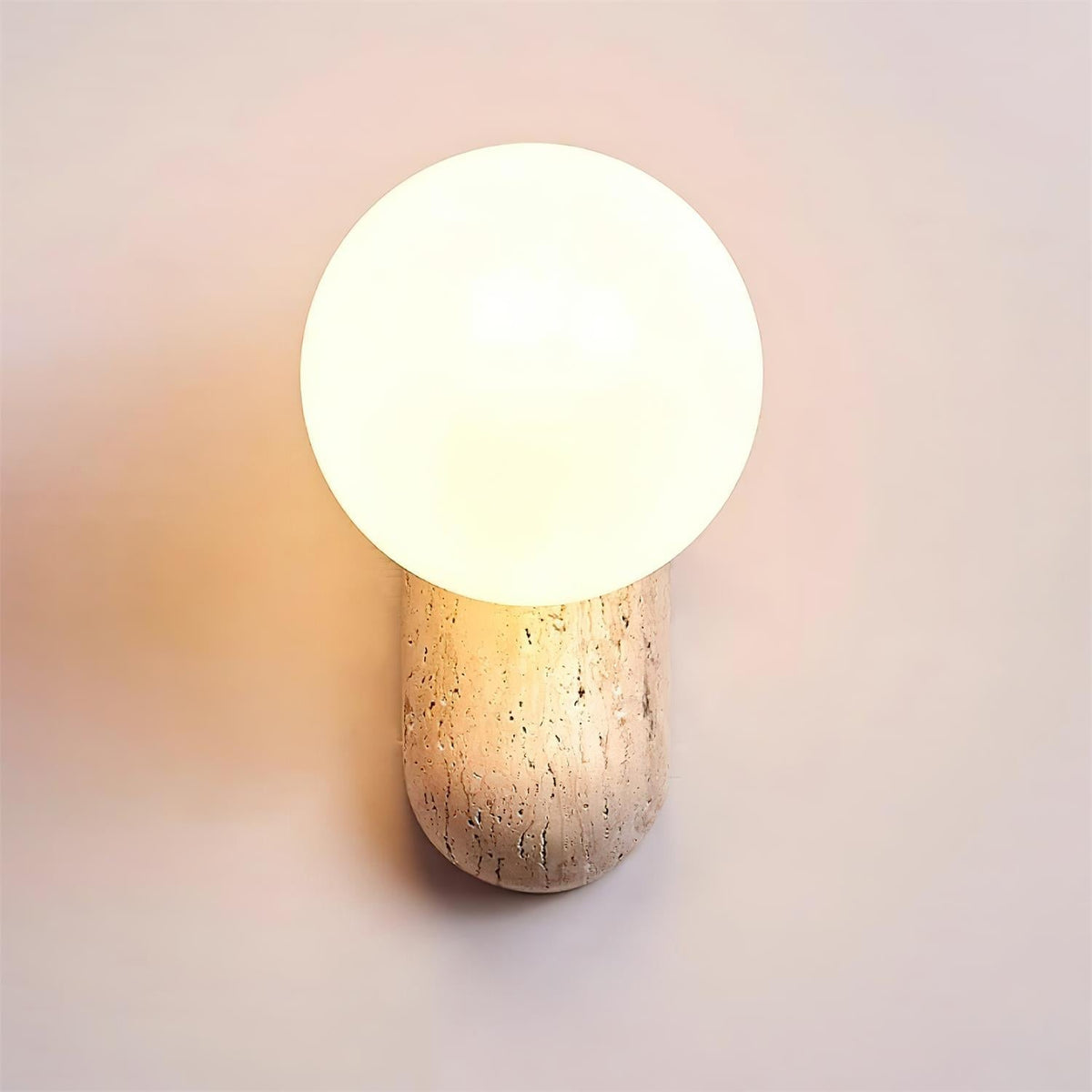 Tavelaria Wall Lamp Travertine Organic Serenity