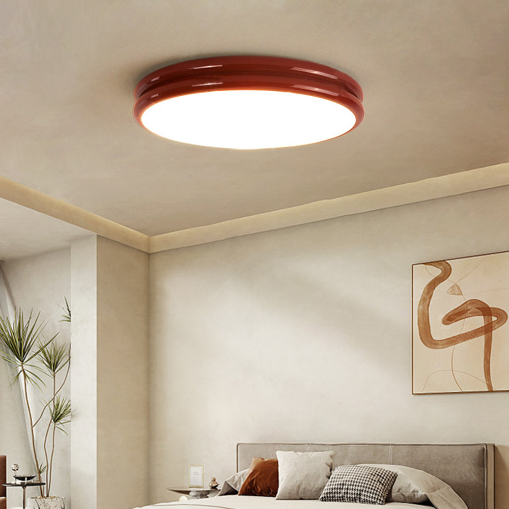Gogikar Minimalism Colorful Flush Mount Ceiling Light Double-layered Design