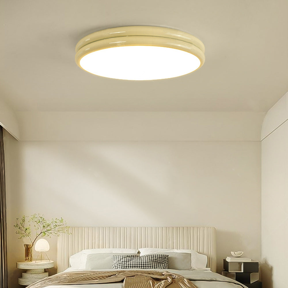 Gogikar Minimalism Colorful Flush Mount Ceiling Light Double-layered Design