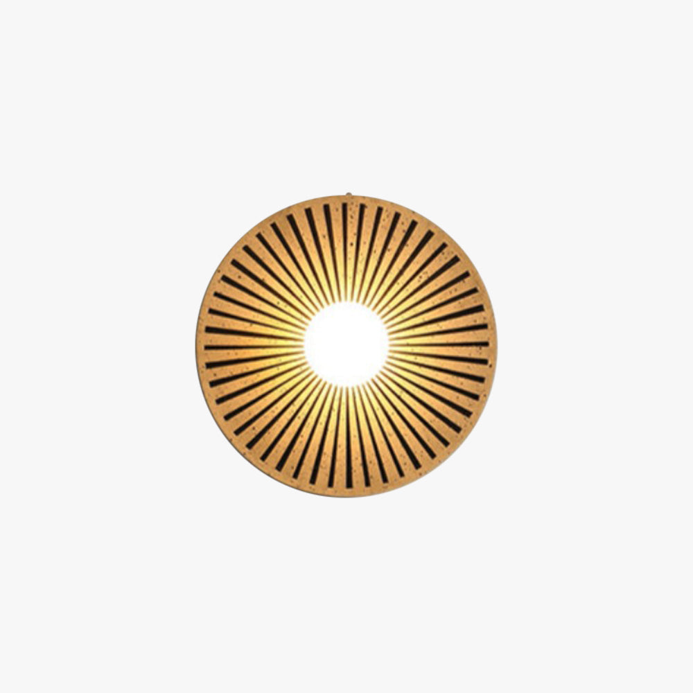 Mikatut Vintage Indoor Wall Lamp Circle Resin Living Room Bedroom