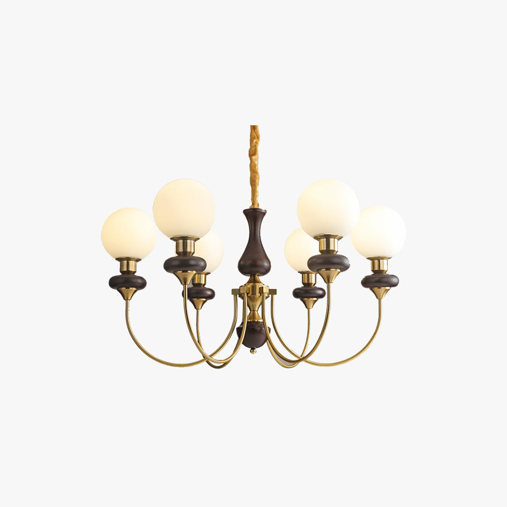 Jurumem Modern Luxury Decorative LED Chandelier Gold Metal Living Room