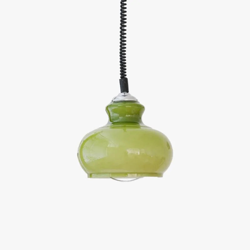 Pemebik Retro Simple Pendant Light Living Room Green Living Room
