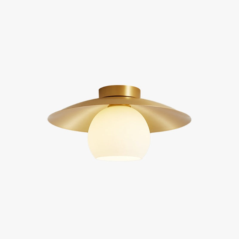 Firatel Nordic Retro LED Flush Mount Ceiling Light Metal Glass Corridor