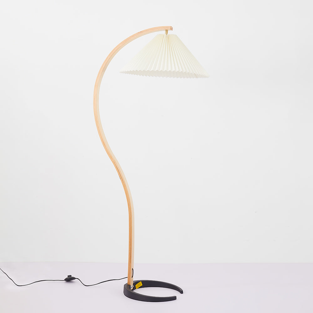 Punubak Unique LED Floor Lamp, Wood/Metal, Living Room