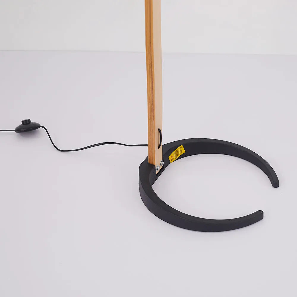 Punubak Unique LED Floor Lamp, Wood/Metal, Living Room