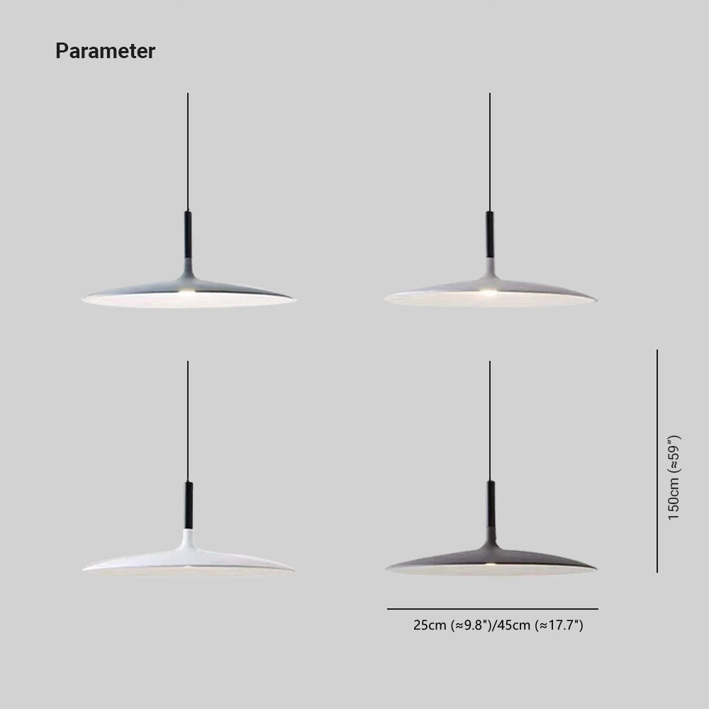 Fjorn Pendant Light Pan, Plate Shape Modern Design-Neutral Decor