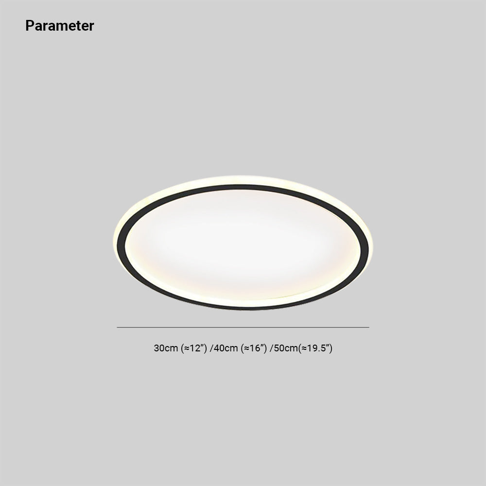 Varin Flush Mount Ceiling Light Modern LED Round-Neutral Decor