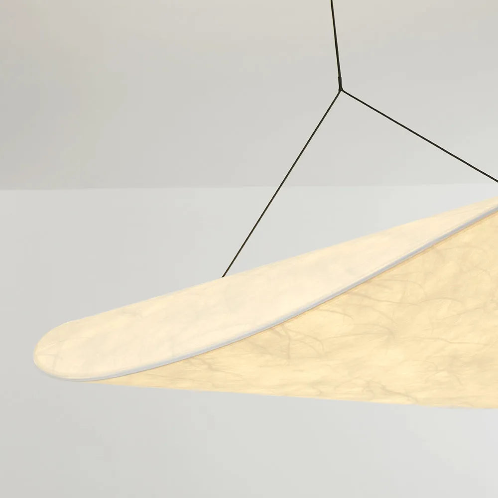 Subekode Vintage Art Deco Pendant Light Metal Silk White Living Room/Hall/Art Gallery