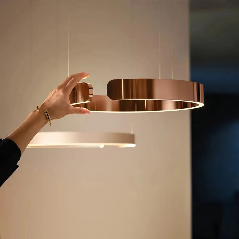 Soriel Pendant Light Luxury Minimalist LED Ring-Neutral Decor