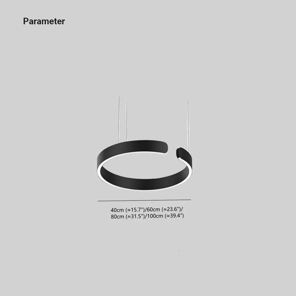 Soriel Pendant Light Luxury Minimalist LED Ring-Neutral Decor