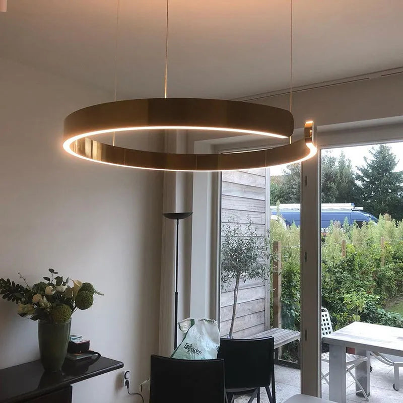 Soriel Pendant Light Luxury Minimalist LED Ring-Neutral Decor