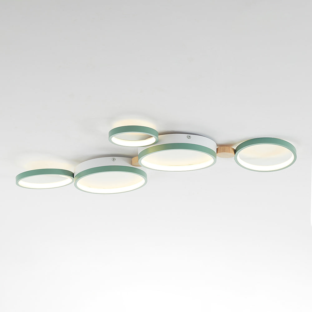 Famitok Round Flush Mount Ceiling Light 3 Colour 3/4/5/6/7 Heads
