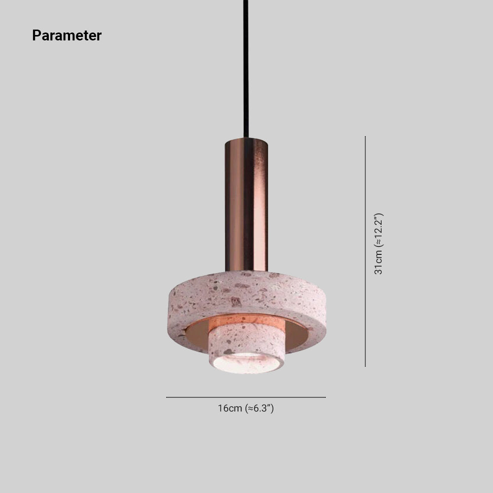 Fasekom Modern LED Art Deco Colorful Pendant Light, Terrazzo