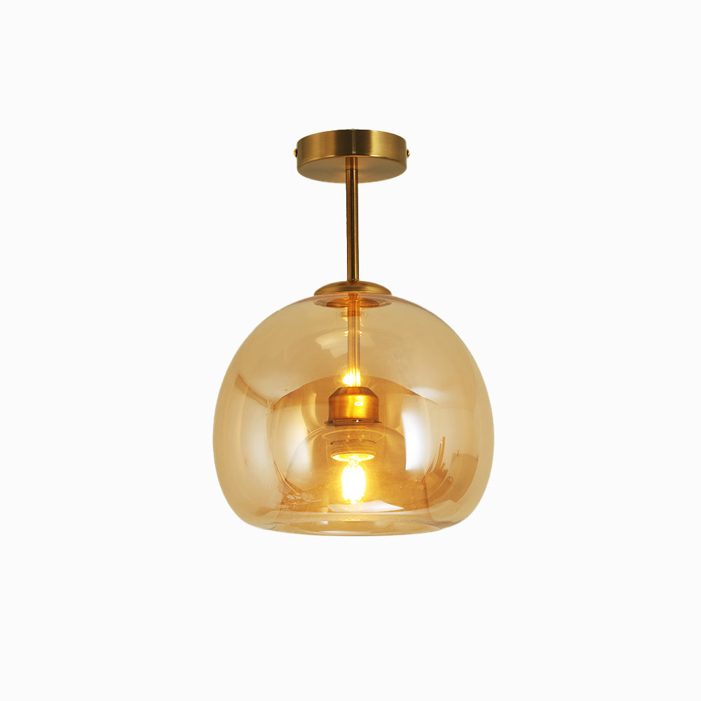 Laru Glass Semi-Flush Mount Ceiling Light/Pendant Light-Neutral Decor
