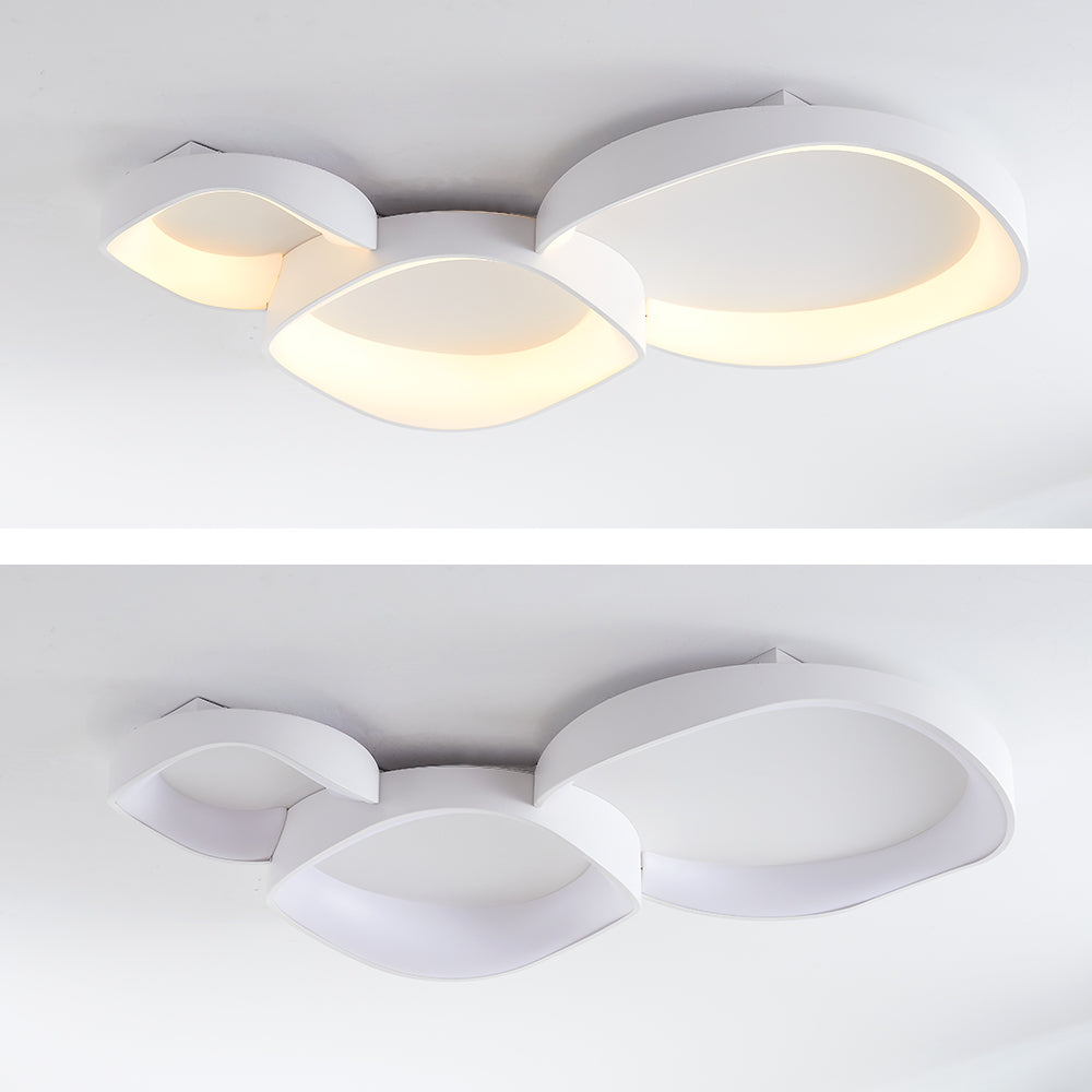 Rimopel Modern Wave Flush Mount Ceiling Light