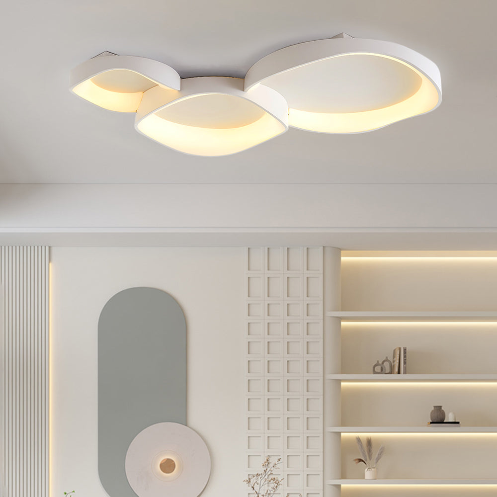 Rimopel Modern Wave Flush Mount Ceiling Light