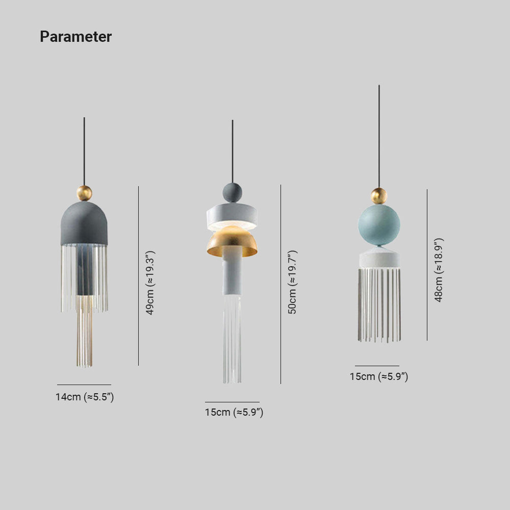 Devesun Modern Tassel Metal Pendant Light
