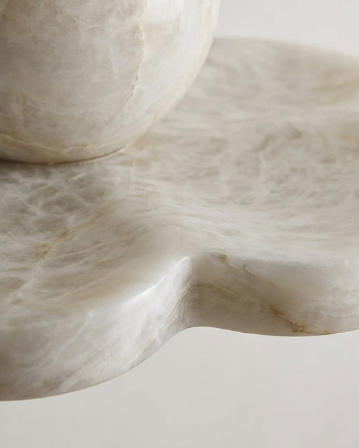 Nivereon La Fleur Alabaster Flush Mount