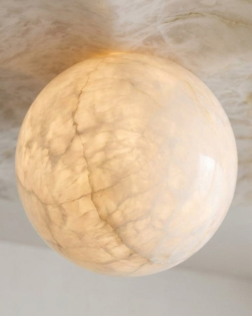 Nivereon La Fleur Alabaster Flush Mount