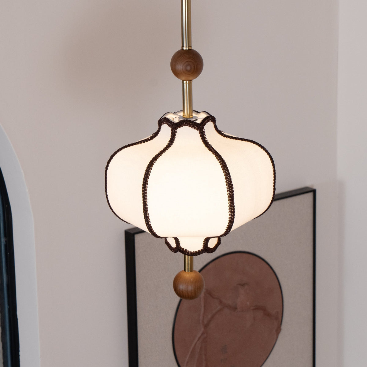 Wegitil Pendant Light Lantern Fabric