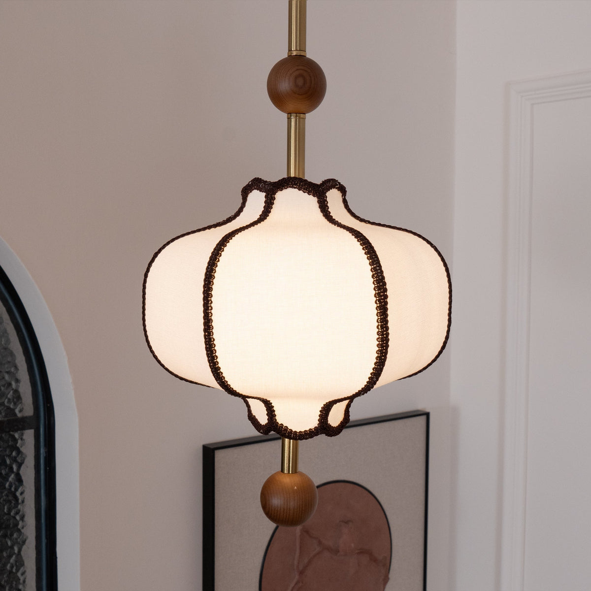 Wegitil Pendant Light Lantern Fabric