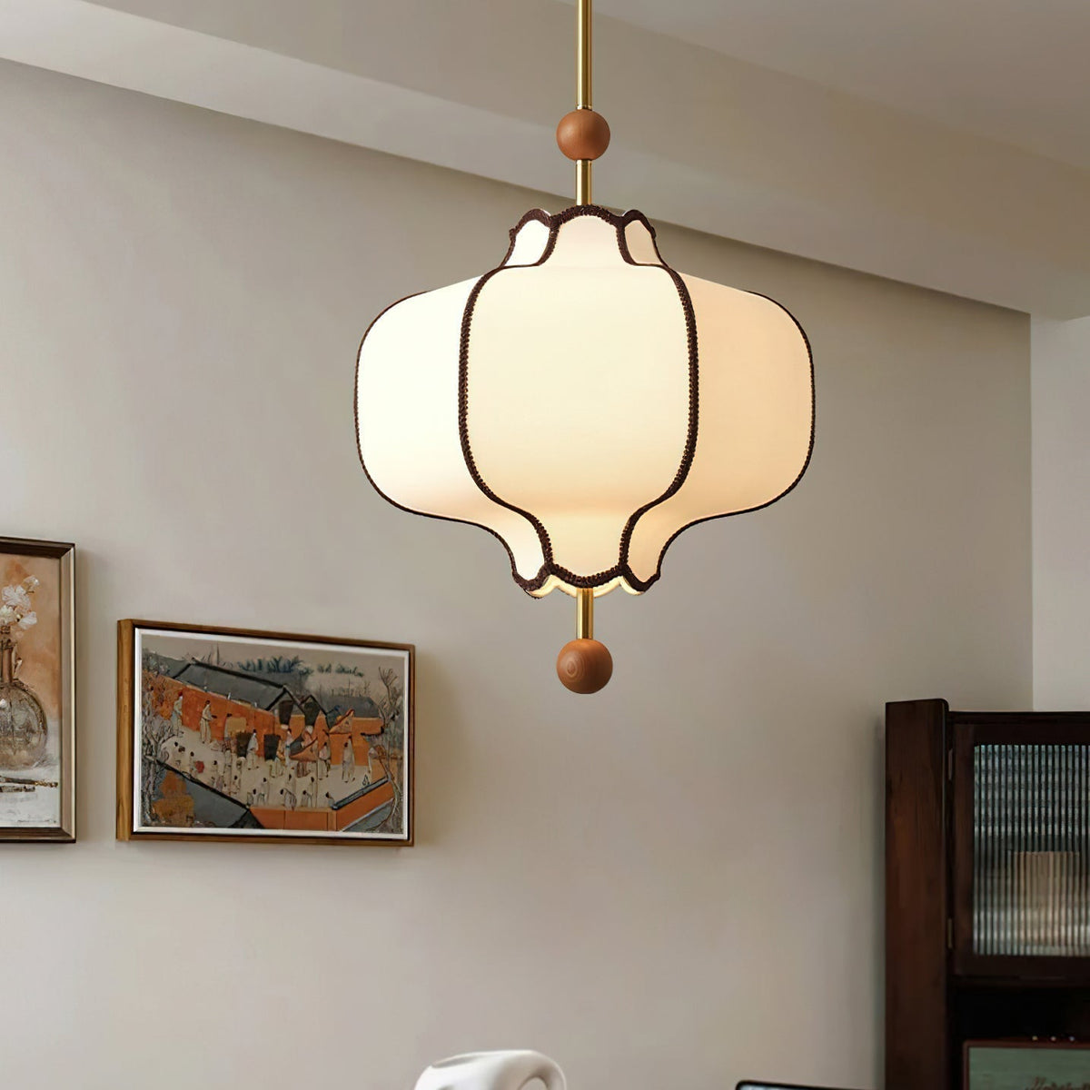 Wegitil Pendant Light Lantern Fabric