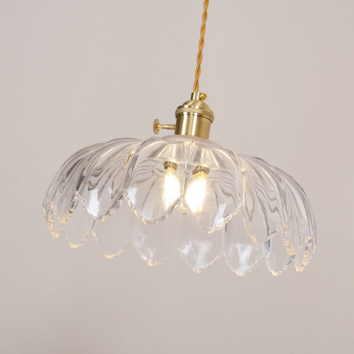 Limea Green Glass Flower Pendant Light