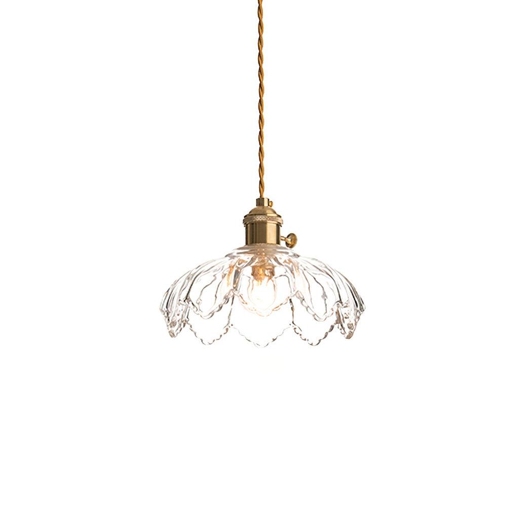 Limea Green Glass Flower Pendant Light
