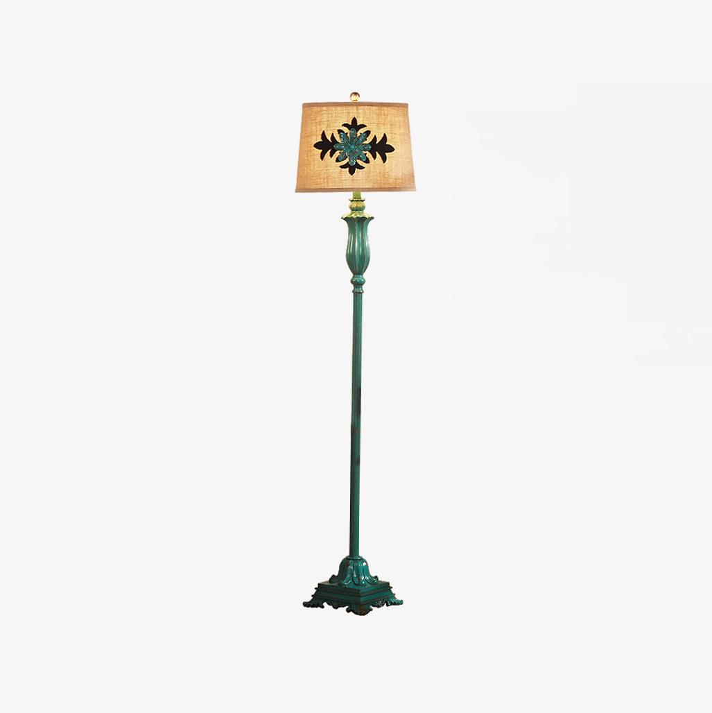 Kodapun Floor Lamp Table Vintage, Metal/Resin, Green, Living Room