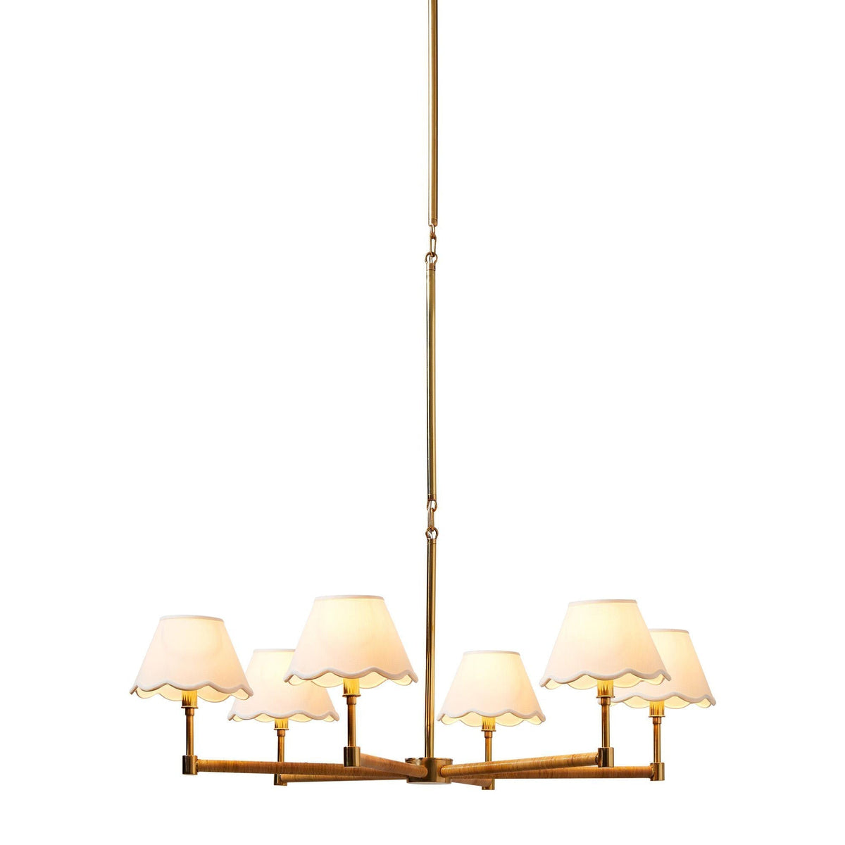 Larkspur Modern Brass Chandelier