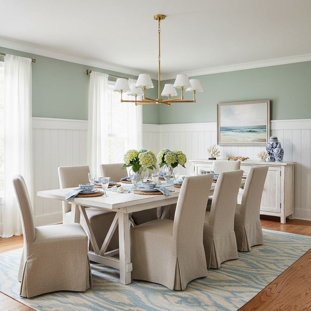 Larkspur Modern Brass Chandelier