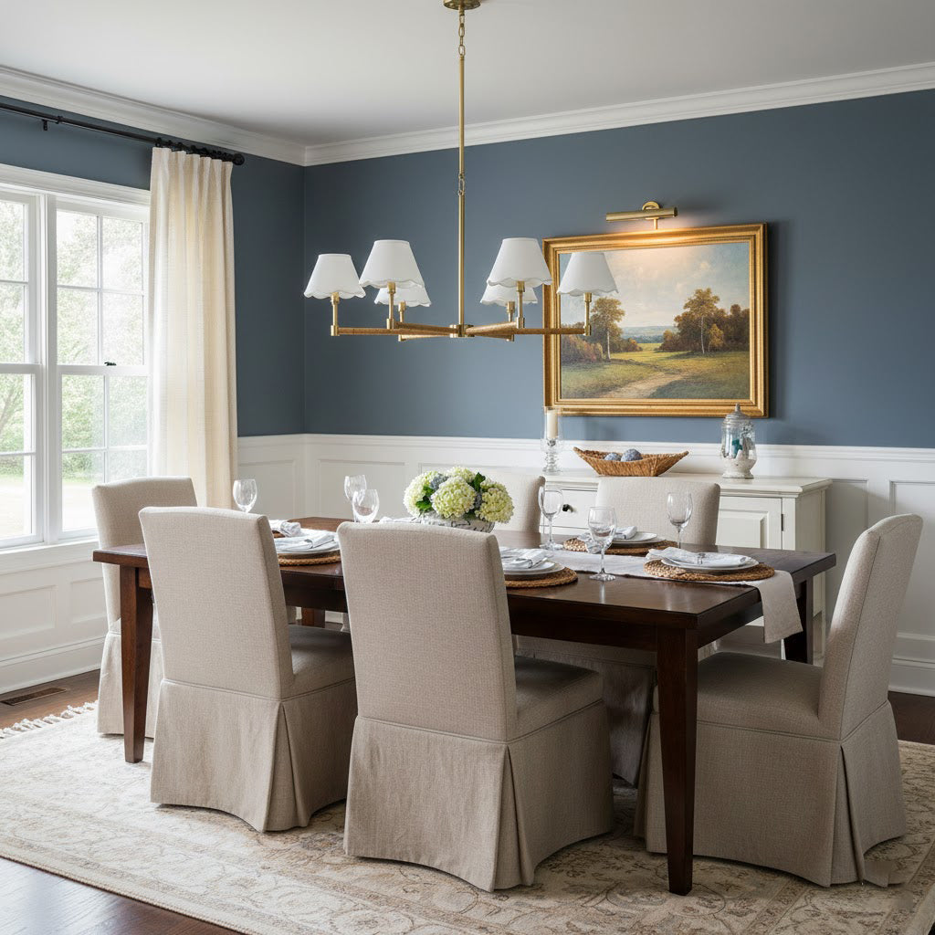 Larkspur Modern Brass Chandelier
