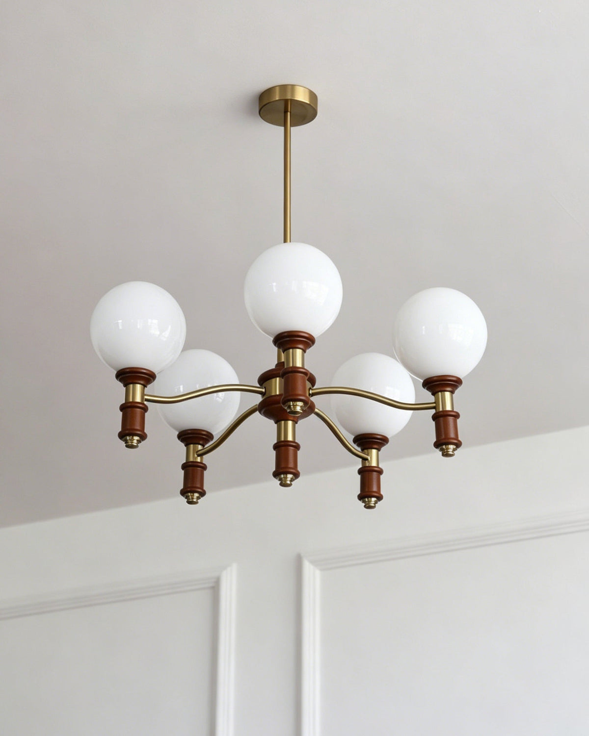 Laurelhurst Walnut Globe Chandelier