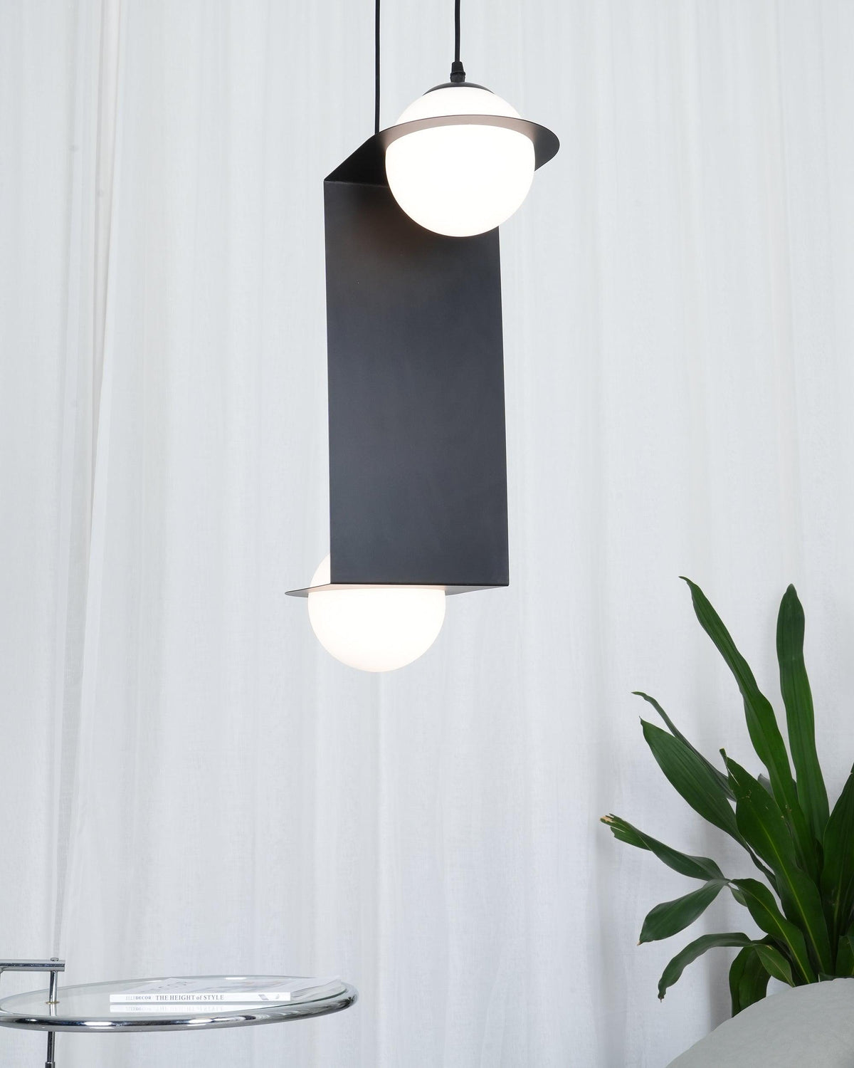 Irenol Black Contemporary Pendant Lamp