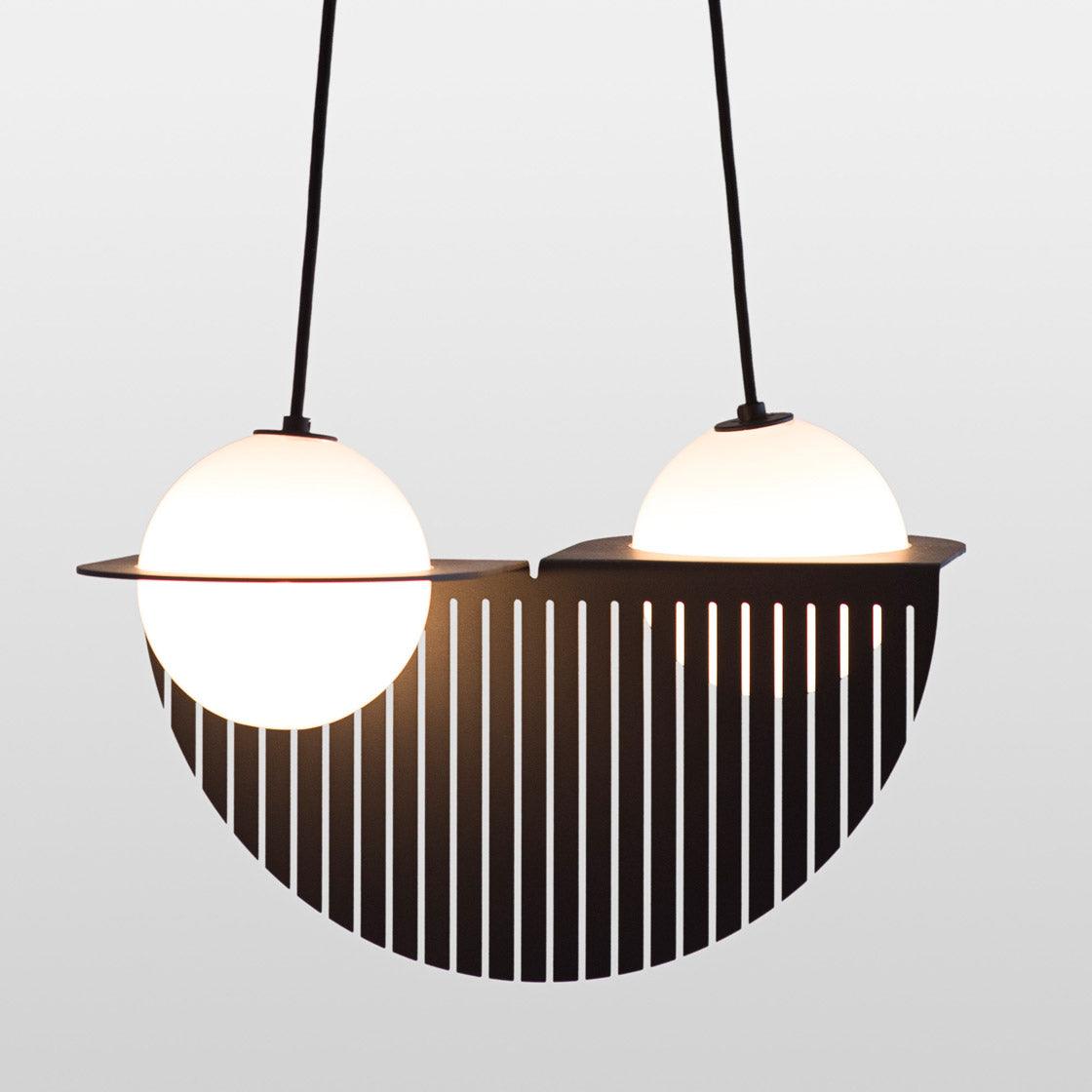 Jedokun Black Glass Pendant Lamp