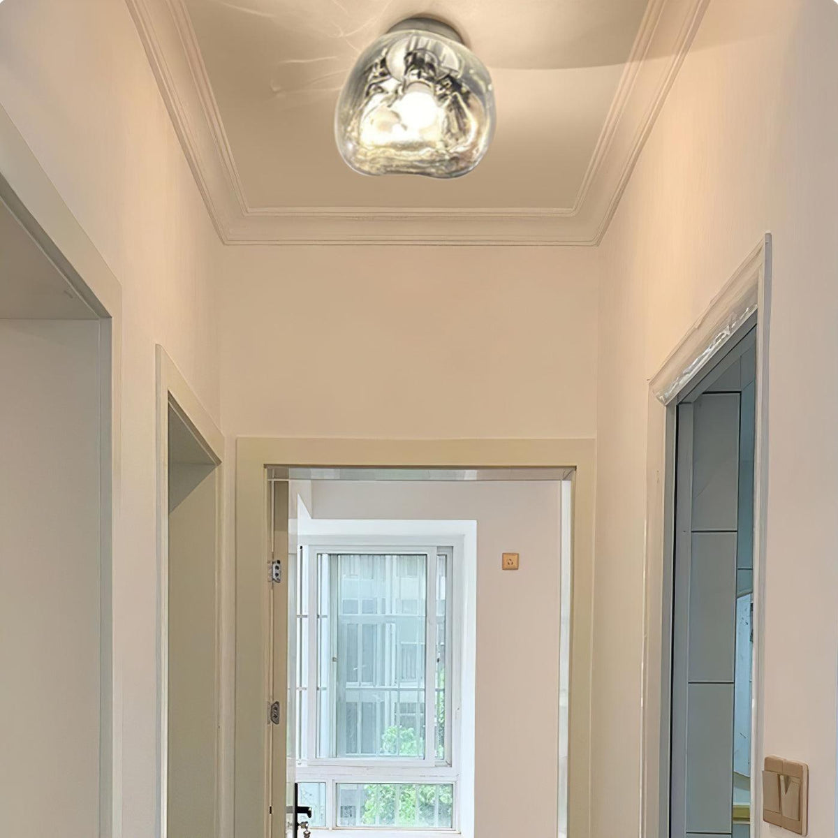 Leni Amber Glass Wall Lamp