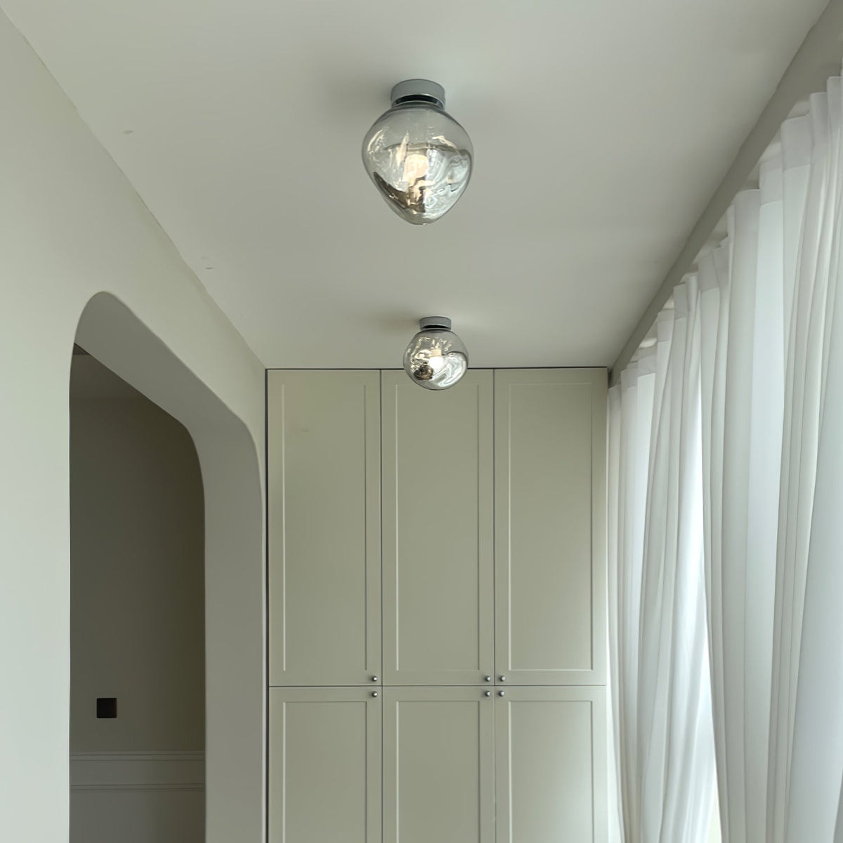 Leni Amber Glass Wall Lamp
